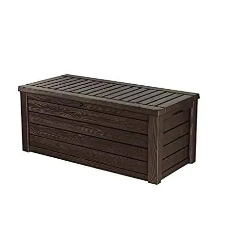 Keter Storage Westwood 150 Gallon Resin Large Patio Deck Storage Box - Brown Keter