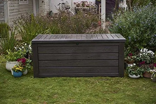 Keter Storage Westwood 150 Gallon Resin Large Patio Deck Storage Box - Brown Keter