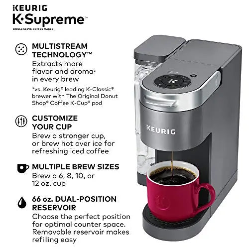 Keurig K-Mini Coffee Maker, Single Serve K-Cup Pod Coffee Brewer, 6 to 12  oz. Brew Sizes, Black