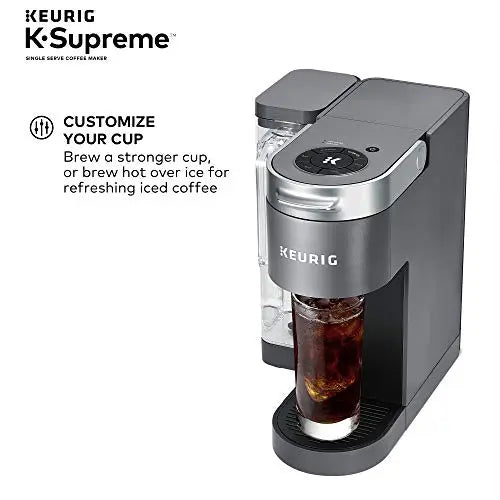 Keurig Coffee Maker K-Supreme | Single Serve K-Cup Pod Coffee Brewer With MultiStream Technology - Gray Keurig