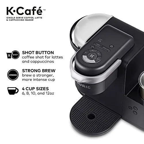 Keurig K-Cafe Single-Serve K-Cup Coffee Latte and Cappuccino Maker - Dark Charcoal Keurig