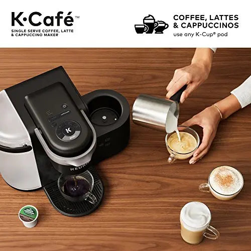 Keurig K-Cafe Single-Serve K-Cup Coffee Latte and Cappuccino Maker - Dark Charcoal Keurig