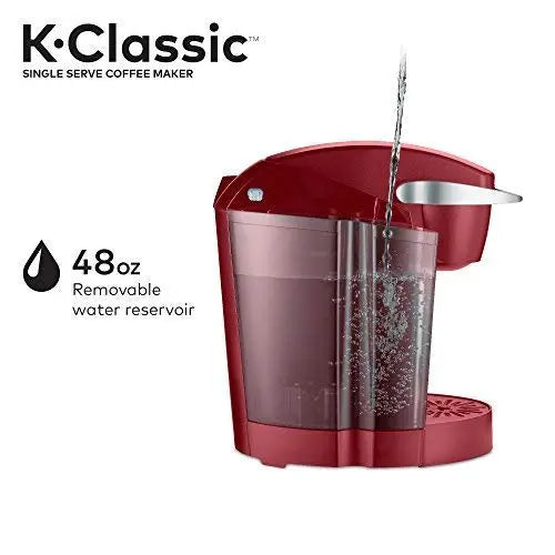 Keurig K-Classic Coffee Maker | Single Serve K-Cup Pod Coffee Brewer, 6 to 10 Oz - Red Keurig