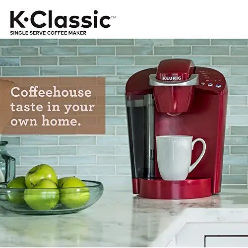 Keurig K-Classic Coffee Maker | Single Serve K-Cup Pod Coffee Brewer, 6 to 10 Oz - Red Keurig