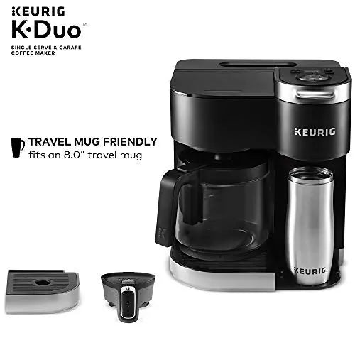Keurig K-Duo Coffee Maker, Single Serve + 12-Cup Coffee Brewer - Black Keurig