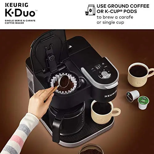 Keurig K-Duo Coffee Maker, Single Serve + 12-Cup Coffee Brewer - Black Keurig