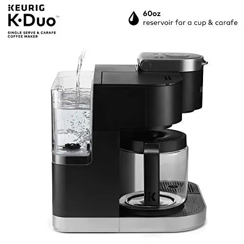 Keurig K-Duo Coffee Maker, Single Serve + 12-Cup Coffee Brewer - Black Keurig