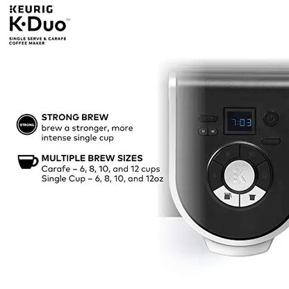 Keurig K-Duo Coffee Maker, Single Serve + 12-Cup Coffee Brewer - Black Keurig