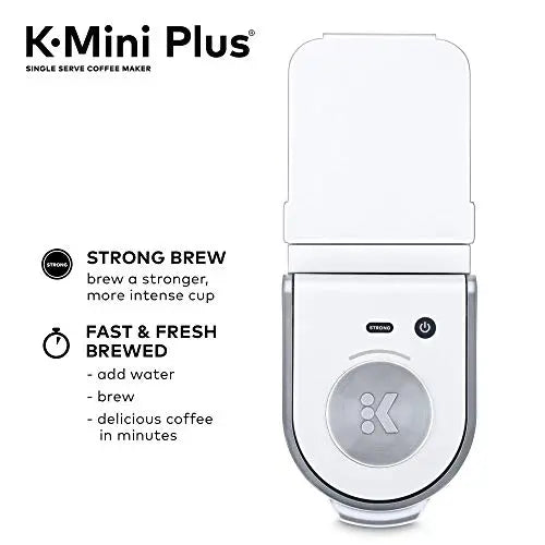 Keurig K-Mini Plus Coffee Maker | Single Serve K-Cup Pod Coffee Brewer - Matte White Keurig