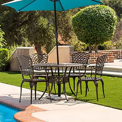 Kinger Home 5-Piece Patio Dining Set for 4 - Bronze Kinger Home