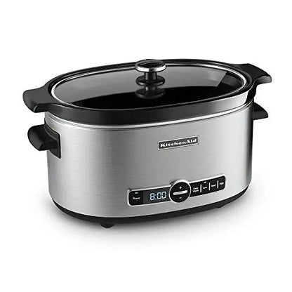 KitchenAid KSC6223SS 6-Qt. Slow Cooker with Standard Lid - Stainless Steel KitchenAid
