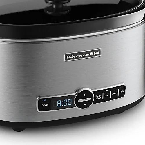 KitchenAid KSC6223SS 6-Qt. Slow Cooker with Standard Lid - Stainless Steel KitchenAid