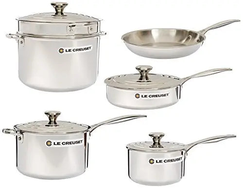 Le Creuset Tri-Ply 10-Piece Stainless Steel Cookware Set Le Creuset