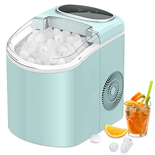 LifePlus Countertop Portable Ice Maker Self Cleaning Machine - Aqua LifePlus