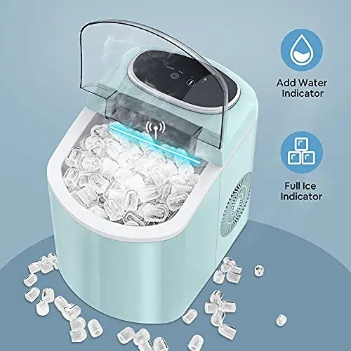 $119.99 - LifePlus Countertop Portable Ice Maker Self Cleaning Machine -  Aqua – Môdern Space Gallery