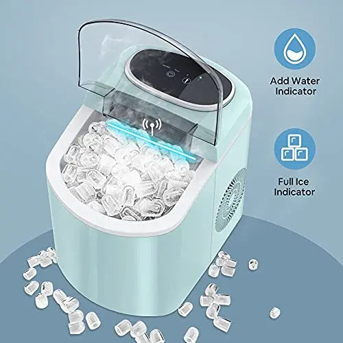 LifePlus Countertop Portable Ice Maker Self Cleaning Machine - Aqua LifePlus