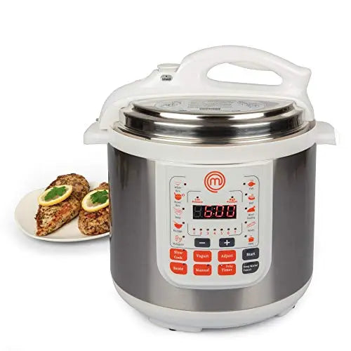 MasterChef Electric Pressure Cooker 10 in 1 Instapot Multicooker 6 Qt &  Kitchen Utensils Set, Heat Resistant Non Stick Cooking Tools incl. 6 Pieces