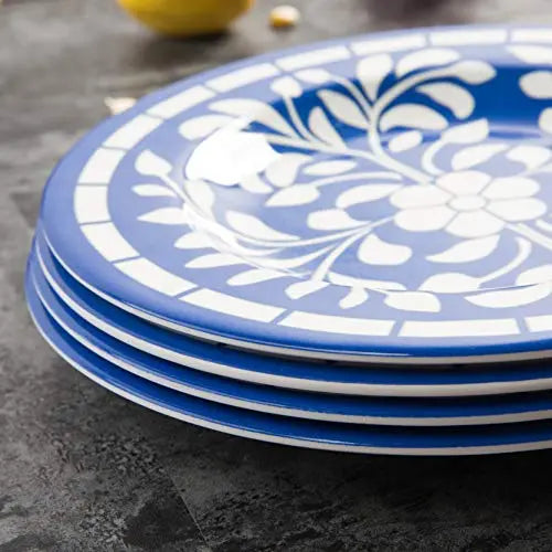 Melamine Dinnerware 12-Piece Set - Blue and White Yinshine