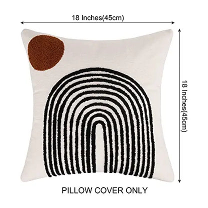 Merrycolor Boho Soft Woven Tufted Throw Pillow Cover, 18" x 18" - 1 PC Merrycolor