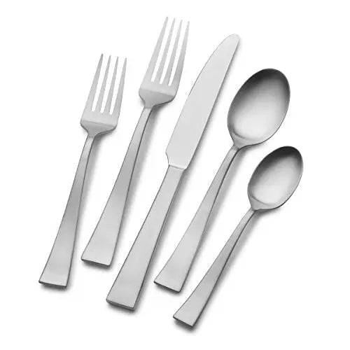 Mikasa Britt 20-Piece Stainless Steel Flatware Silverware Set, Serves 4 - Silver Mikasa