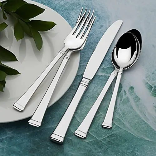 Mikasa Harmony Flatware Silverware Set, 65 Piece - Stainless Steel Mikasa