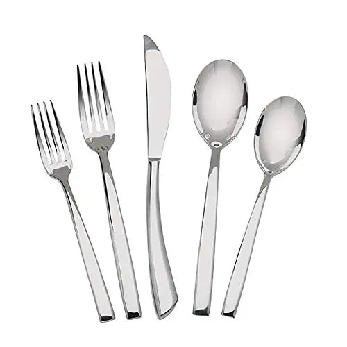 Mikasa Kya 5-Piece Stainless Steel Flatware Set, Serves 1 - Silver Mikasa