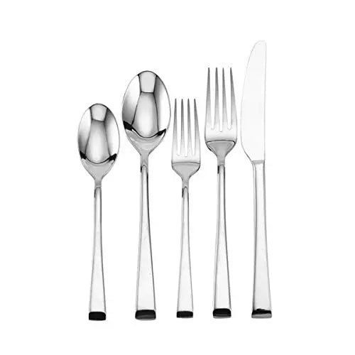 Mikasa Rockford 20-Piece Stainless Steel Flatware Silverware Set, Serves 4 - Silver Mikasa