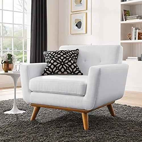 Modway Engage Modern Accent Chair - White Modway