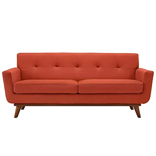 Modway Engage Modern Upholstered Loveseat - Atomic Red Modway