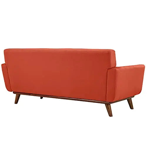 Modway Engage Modern Upholstered Loveseat - Atomic Red Modway
