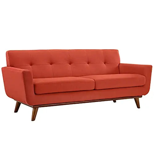 Modway Engage Modern Upholstered Loveseat - Atomic Red Modway