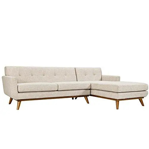 Modway Engage Modern Upholstered Right-Facing Sectional Sofa - Beige Modway