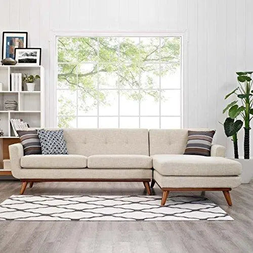 Modway Engage Modern Upholstered Right-Facing Sectional Sofa - Beige Modway