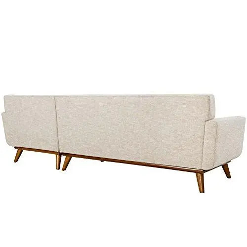 Modway Engage Modern Upholstered Right-Facing Sectional Sofa - Beige Modway