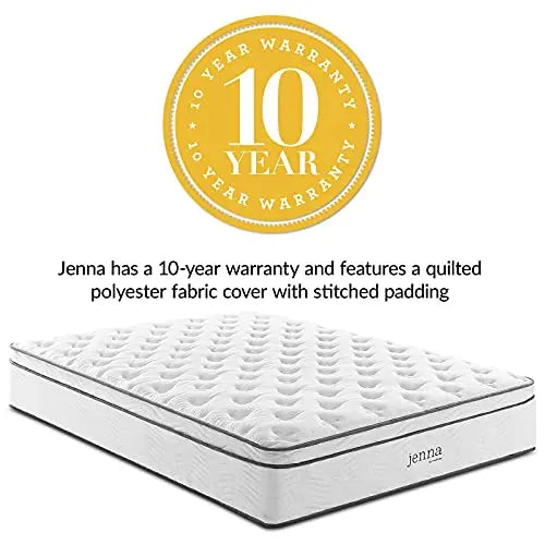 Modway Jenna 14 Innerspring Quilted Pillow Top Mattress Modway