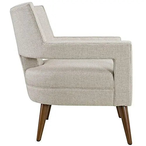 Modway Mid-Century Modern Upholstered Accent  Lounge Arm Chair - Sand Modway