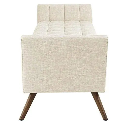 Modway Upholstered Modern Bench Seat - Beige Modway