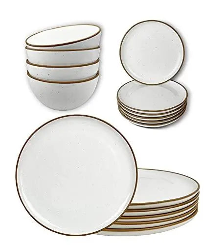 Mora Ceramic Modern Dinnerware Set - Vanilla White MORA CERAMICS HIT PAUSE