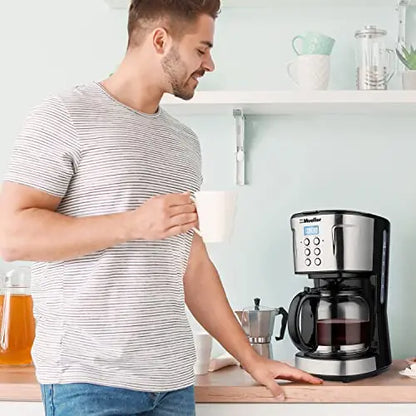 Mueller Ultra Coffee Maker, Programmable 12-Cup Machine, Multiple Brew Strength, Keep Warm Mueller Austria