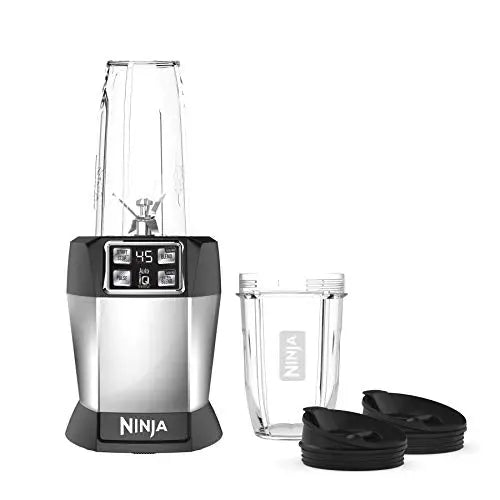 NINJA BL480D Nutri Smoothies Personal Blender, 18 and 24 Oz - Black/Silver Ninja