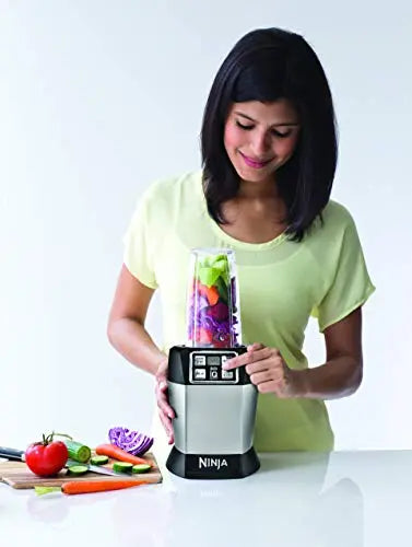 NINJA BL480D Nutri Smoothies Personal Blender, 18 and 24 Oz - Black/Silver Ninja