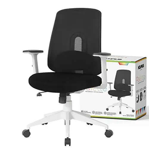 NOUHAUS Palette Office Chair | Ergonomic Swivel Chair - Black