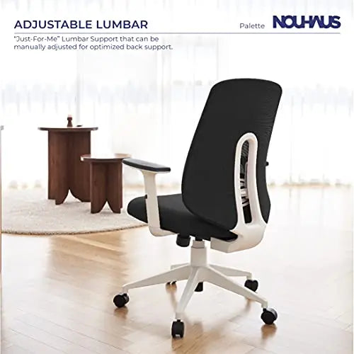 NOUHAUS Palette Office Chair | Ergonomic Swivel Chair - Black Nouhaus