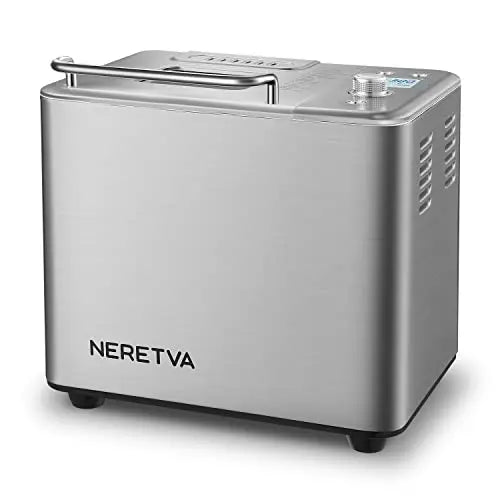 Neretva Bread Machine | 20-in-1 Options, 2 LB Loaf - Gray Neretva