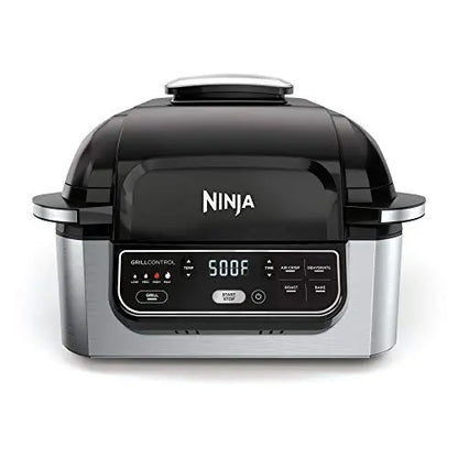 Ninja AG301 Foodi 5-in-1 Indoor Grill Air Fryer with Air Fry, Roast, Bake & Dehydrate - Black/Silver Ninja