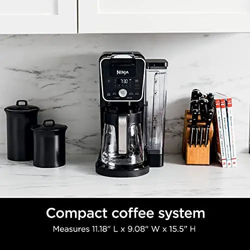 Ninja Dual Brew Coffee Maker | Grounds & K-Cup Pod Compatible - Black Ninja