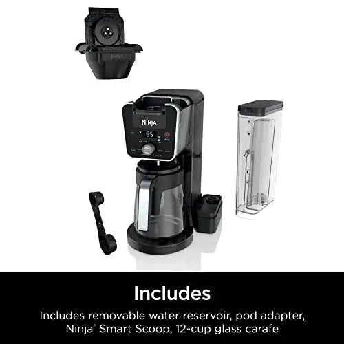 Ninja Dual Brew Coffee Maker | Grounds & K-Cup Pod Compatible - Black Ninja