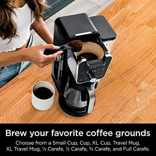 Ninja Dual Brew Coffee Maker | Grounds & K-Cup Pod Compatible - Black Ninja