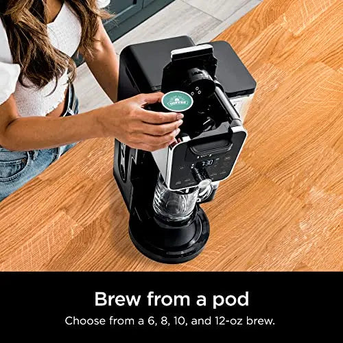 Ninja Dual Brew Coffee Maker | Grounds & K-Cup Pod Compatible - Black Ninja