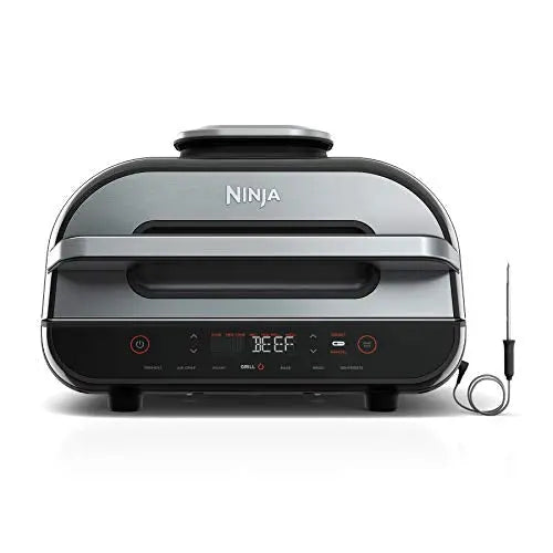 Ninja FG551 Foodi Smart XL 6-in-1 Indoor Grill with 4-Quart Air Fryer - Stainless Steel Finish Ninja